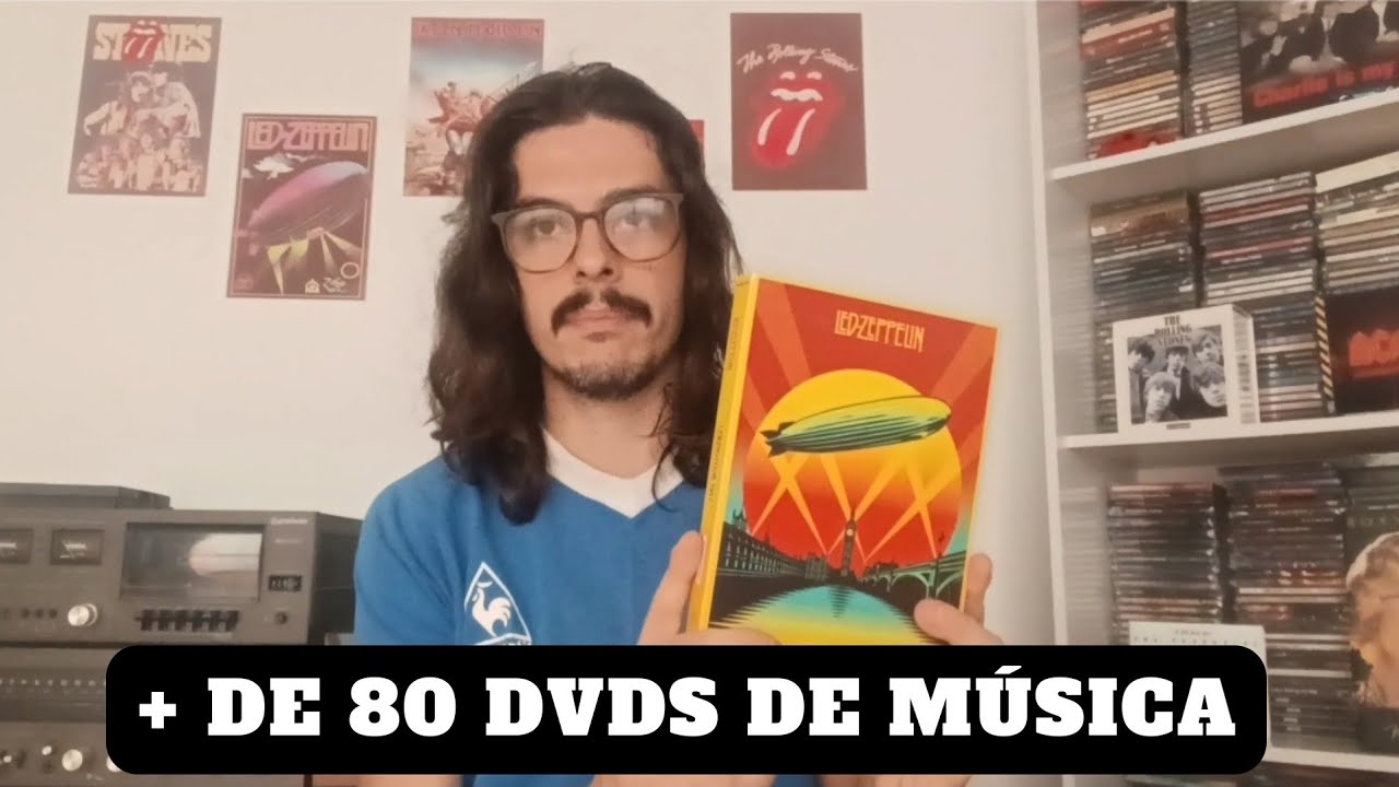 Mostrando TODA a minha coleção de DVDs DE MÚSICA + valorização das mídias em VÍDEO.