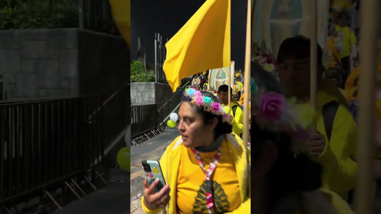 Llegada a la basílica de Guadalupe diócesis de Atlacomulco 