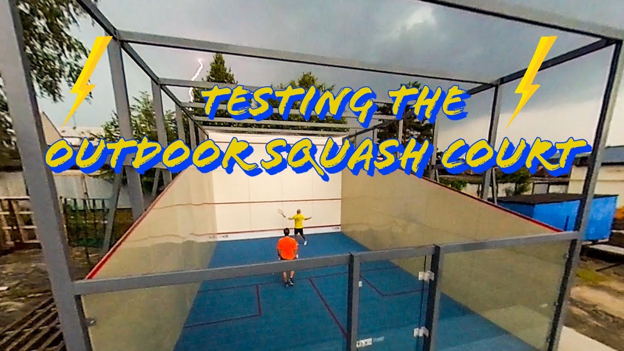 The Squash World Tour tested the ASB Outdoor Squash Court