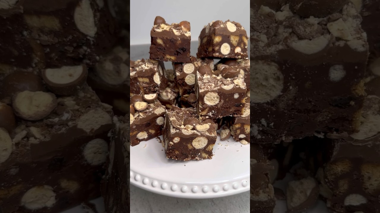 Malteser Chocolate Tiffin 😍 #chocolate #recipe