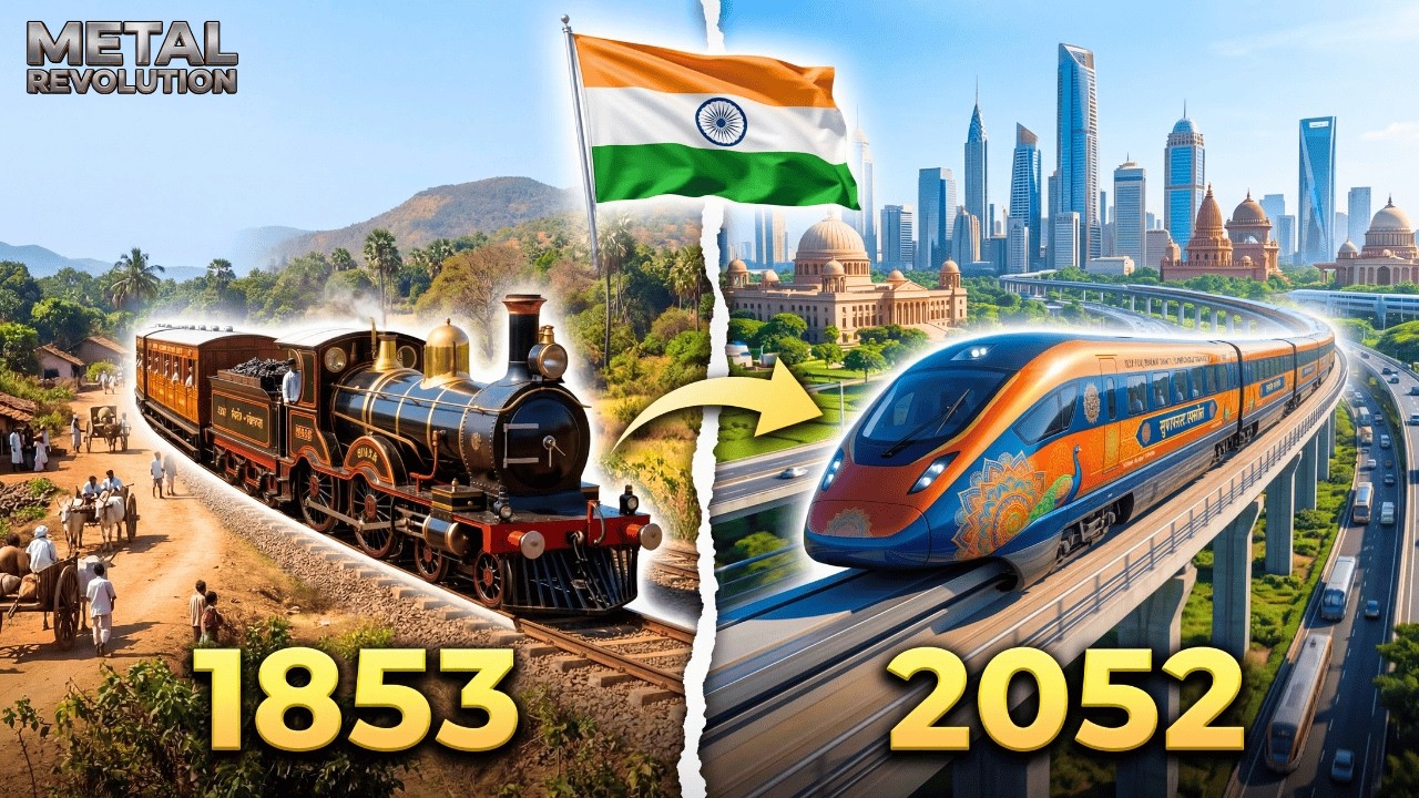 Evolution of Indian Trains: From the First Steam Train to Future Maglev (1853–2052)