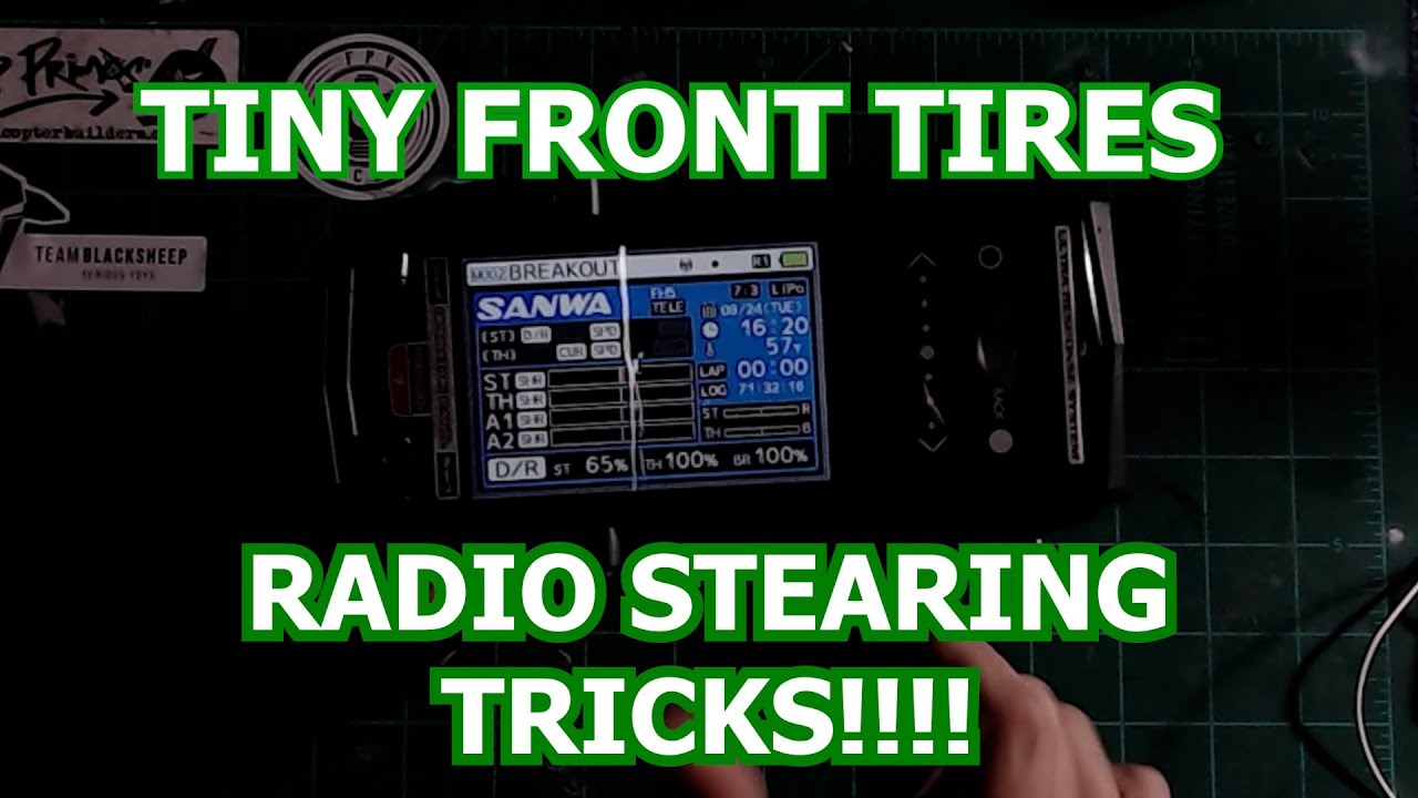 STEAR YOUR RC DRAG CAR BETTER!! TINY FRONT TIRES | SANWA M17 RADIO TRICKS | MUST DO WIN MORE!!!