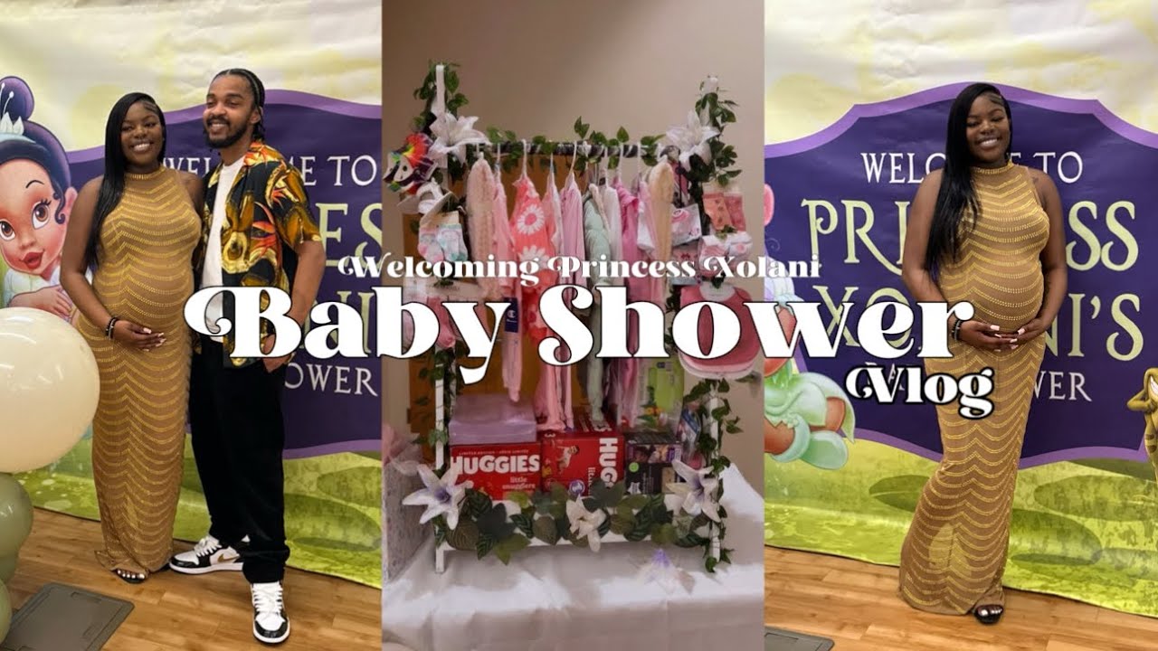 BABY SHOWER VLOG: PREP + PARTY | PRINCESS & THE FROG THEME (DIY)