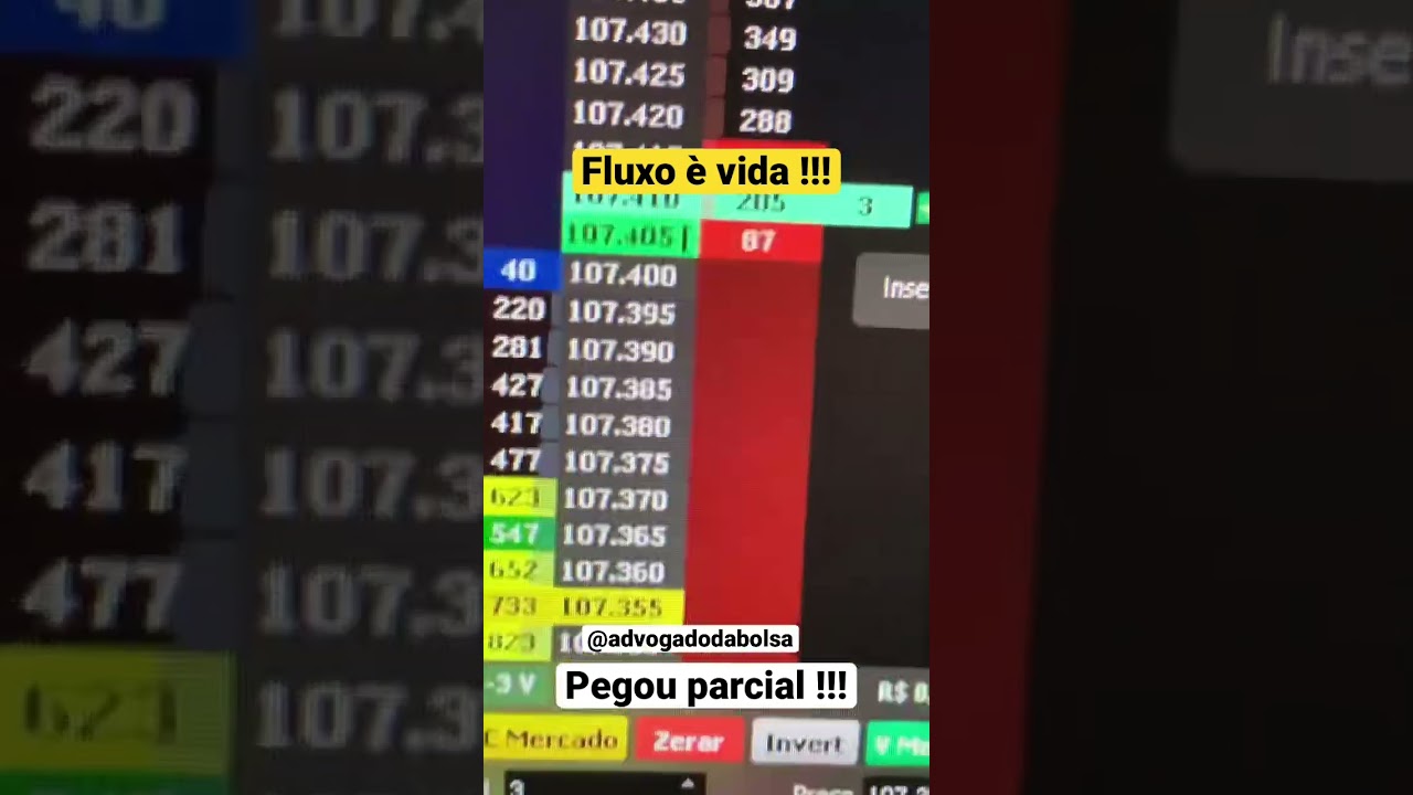 Quando pega a parcial no trading#shortsvideo #narra&ccedil;&atilde;o #fluxodeordens
