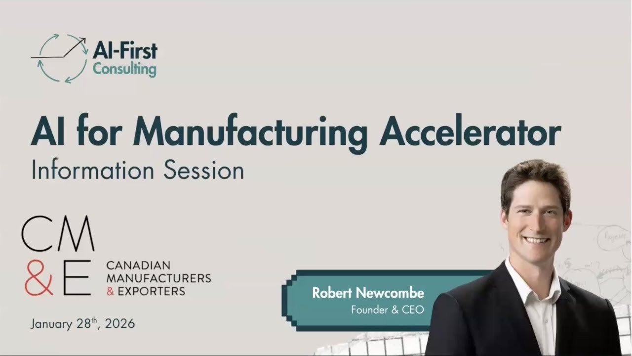 AI for Manufacturing: A 13-Week Accelerator to Build AI Leadership & Roadmaps