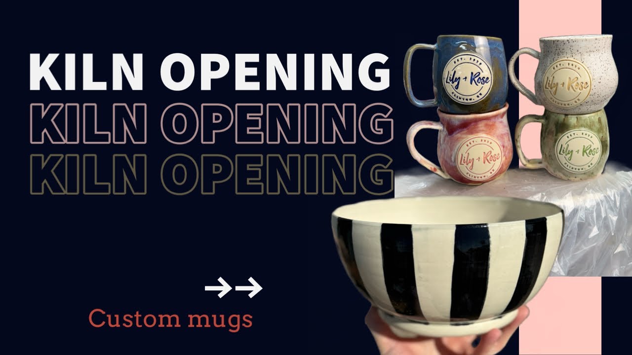Kiln opening - custom mugs - new pieces