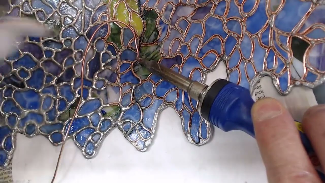 Tiffany wisteria lamp tutorial #33