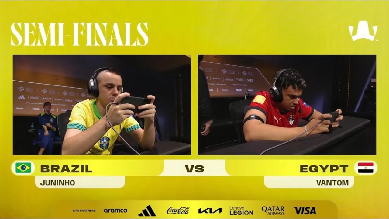 PARTIDA EMOCIONANTE😱 SEMI FINAL DO FIFAe @JuninhoEfootball vs VANTOM DO EGITO no EFOOTBALL 26 MOBILE