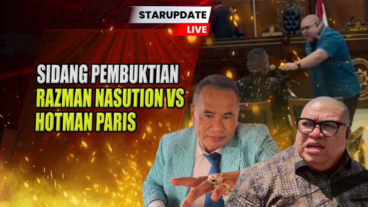 🔴LIVE !!! SIDANG PEMBUKTIAN RAZMAN VS HOTMAN PARIS