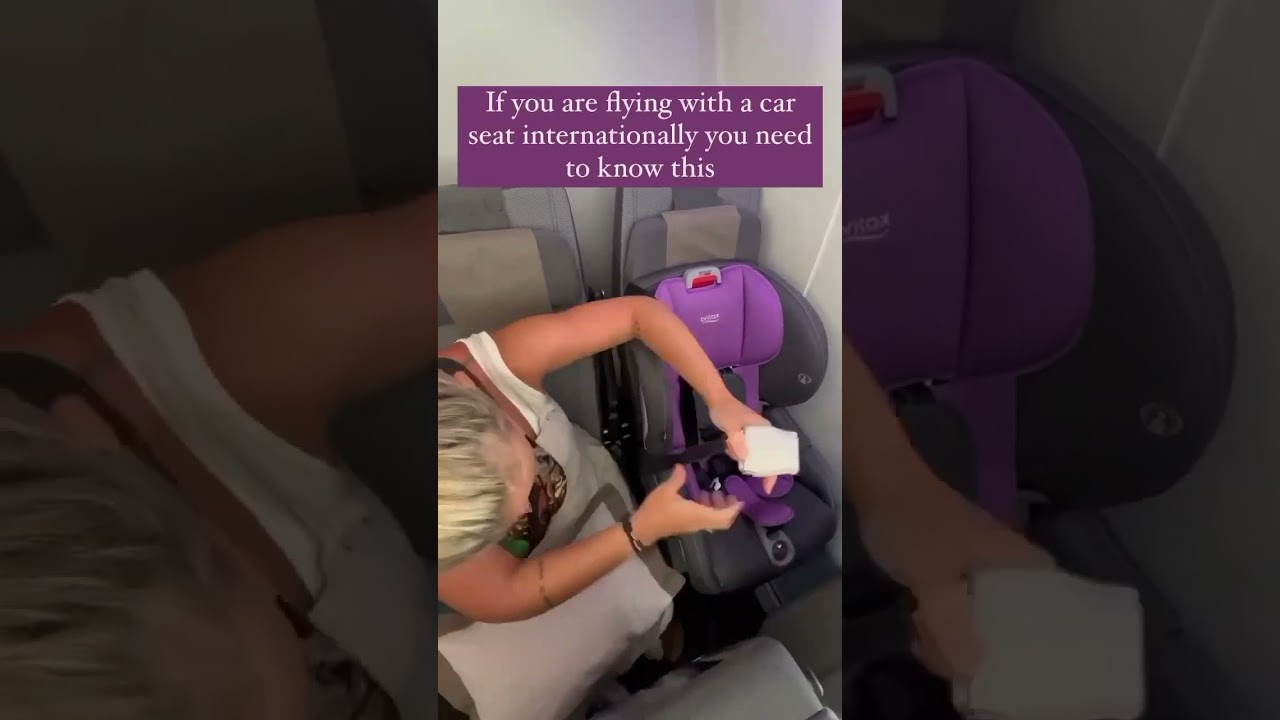If You Are Flying With A Car Seat Internationally You Need To Know This. #carseat #flight #travel