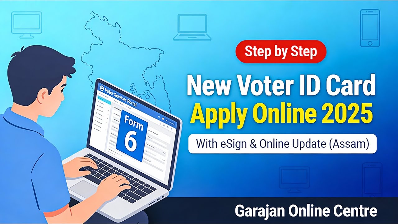 NEW VOTER ID CARD APPLY ONLINE 2025 |Assam New Voter Registration | How to Apply New Voter ID Online