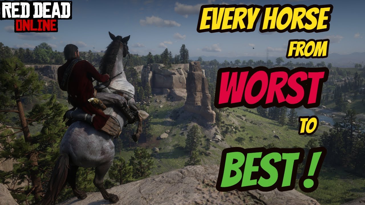 All Horses Ranked From WORST To BEST! [Red Dead Online] [RDR2]
