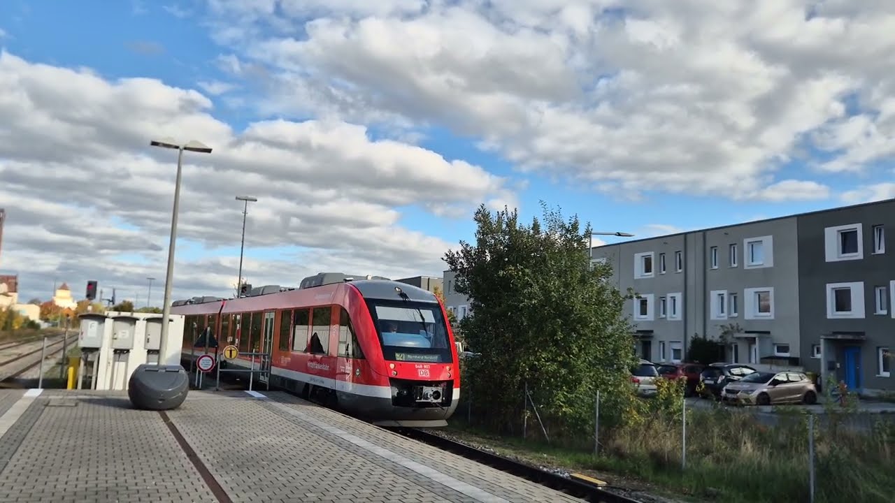 Einfahrt der Regionalbahn 58740 am 18.10.2025 in Nürnberg NOBf