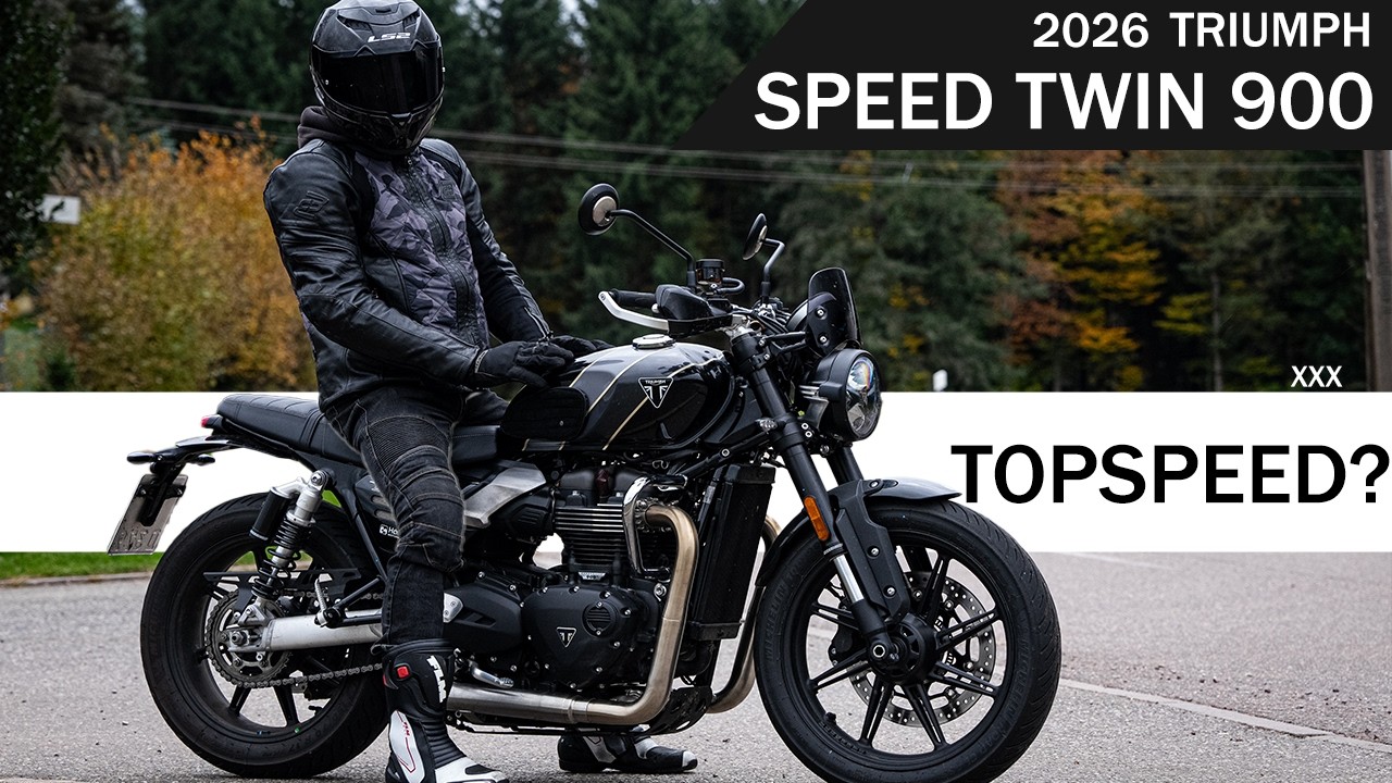 2026 Triumph Speed Twin 900 // Top Speed and Acceleration // German Autobahn test