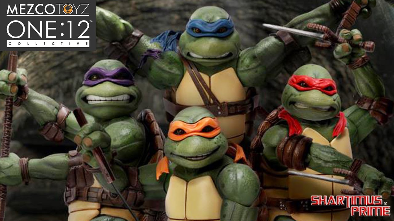 Представлен набор из 4 коллекционных фигурок MezcoToyz TMNT «Фильм 1990: 12»!