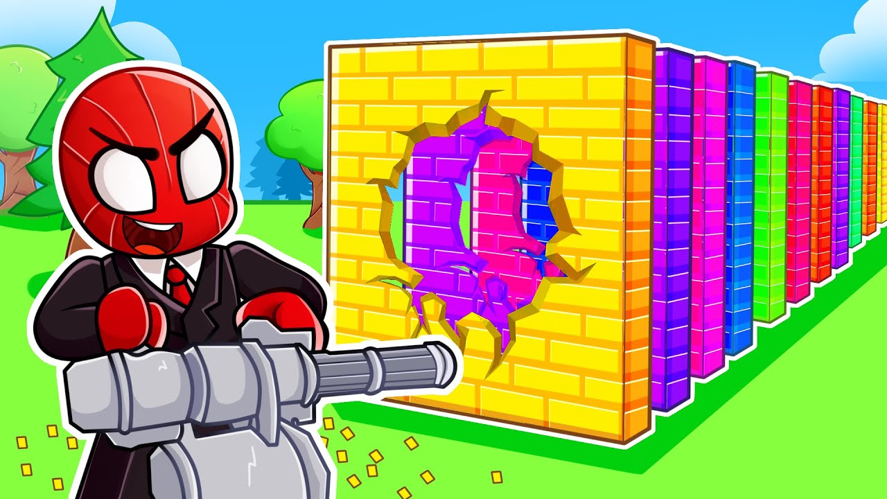 ROBLOX'ta Silahla Duvarları Parçaladık