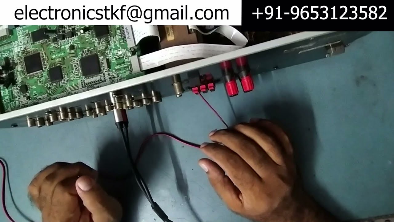 Replacing Defective DSP IC with New in YAMAHA RX-V365 AVR for NO SOUND OUTPUT PROBLEM