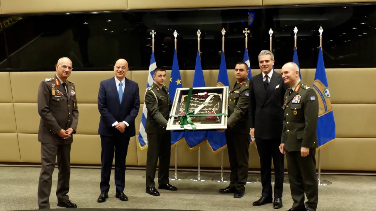 Τελετή απονομής βαθμού Ταξιάρχου ε.τ. στον Νικόλαο Κοσμάτο, παρουσία Ν. Δένδια