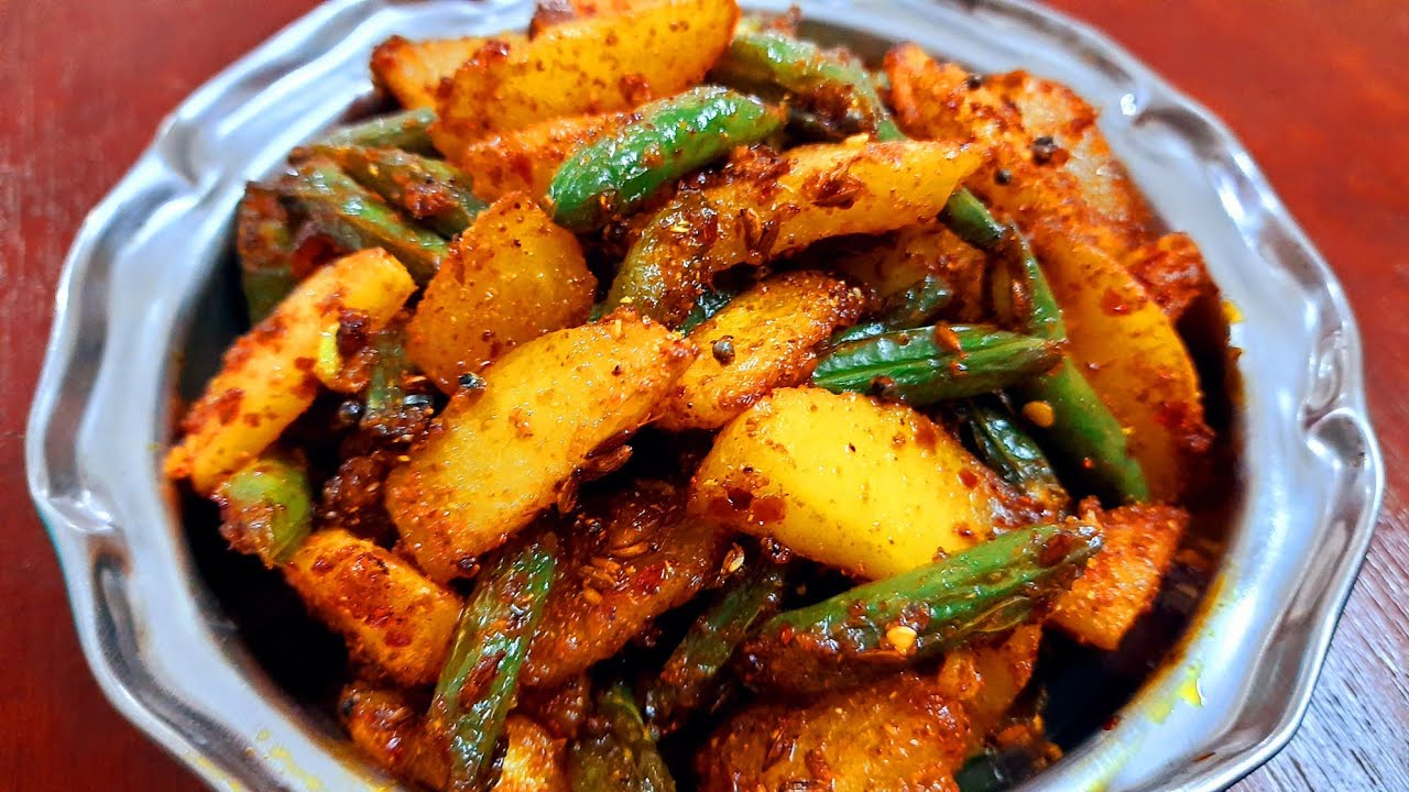 Quick&Tasty Aloo Beans Sabzi | Potato Beans Fry recipe | Fry recipes for Rice&Roti