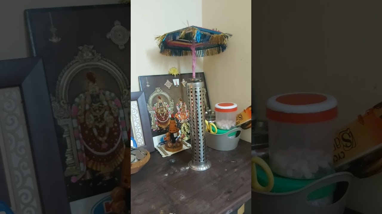 simple pooja shelf organisation  #shorts #youtubeshorts #shortfeed  #shortvideo
