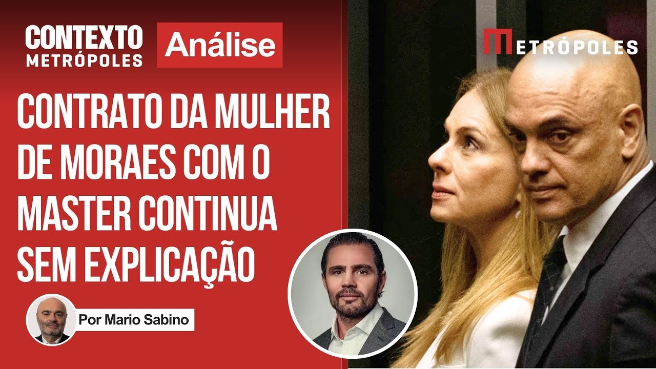 O contrato da mulher de Moraes com o Master continua sem explicação, analisa Mario Sabino