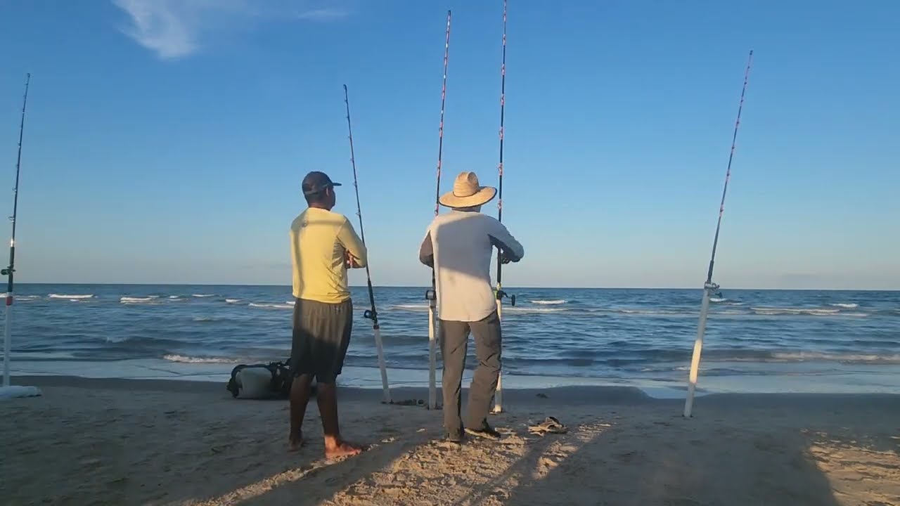 Throw back beach fishing 