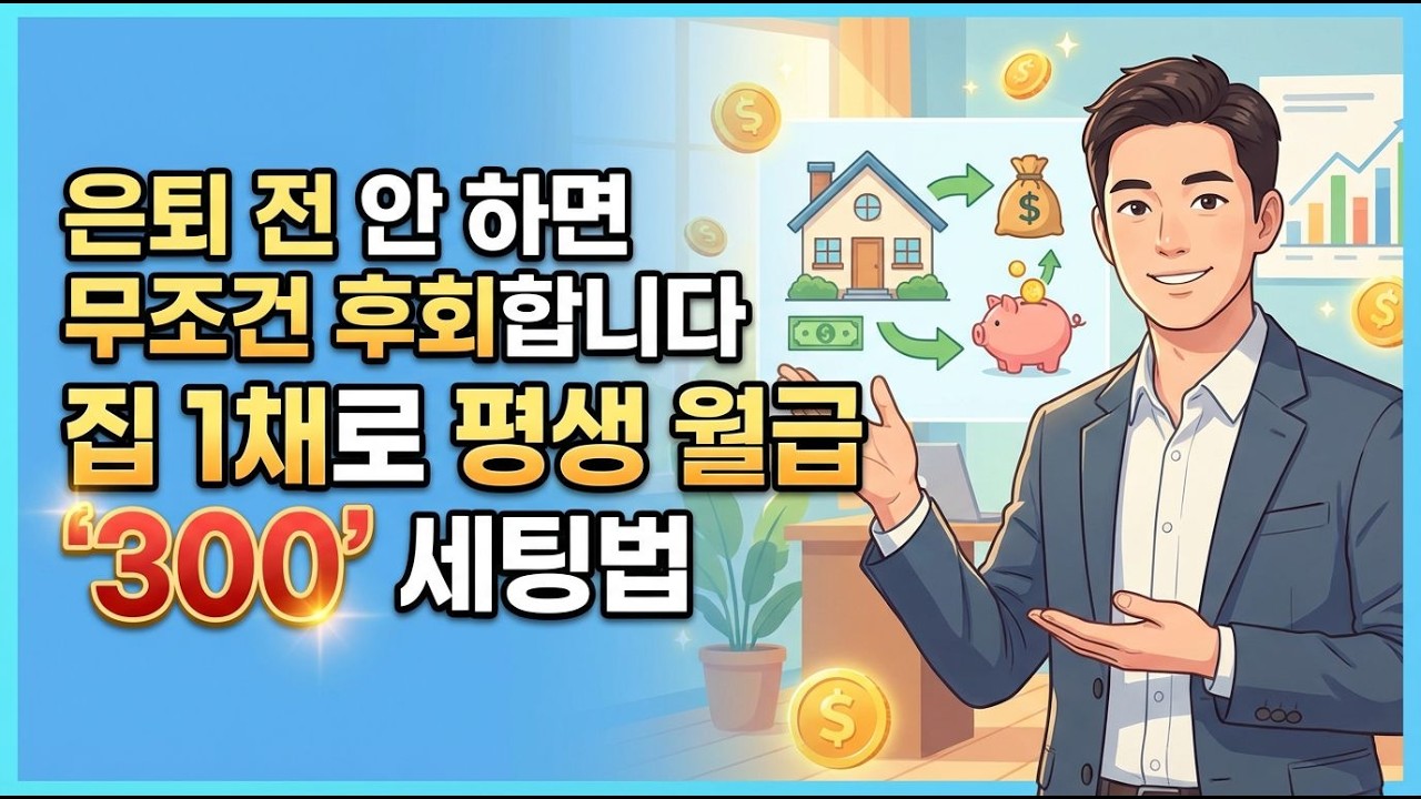 노후 불안감 0%로 만드는 세팅법! 달랑 '집 1채'로 60대 이후 평생 월급 300만 원 보장받는 현실 전략