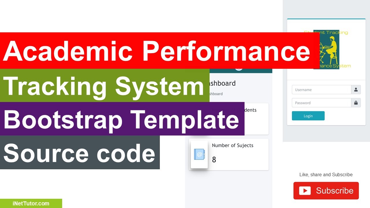 Academic Performance Tracking System Bootstrap Template