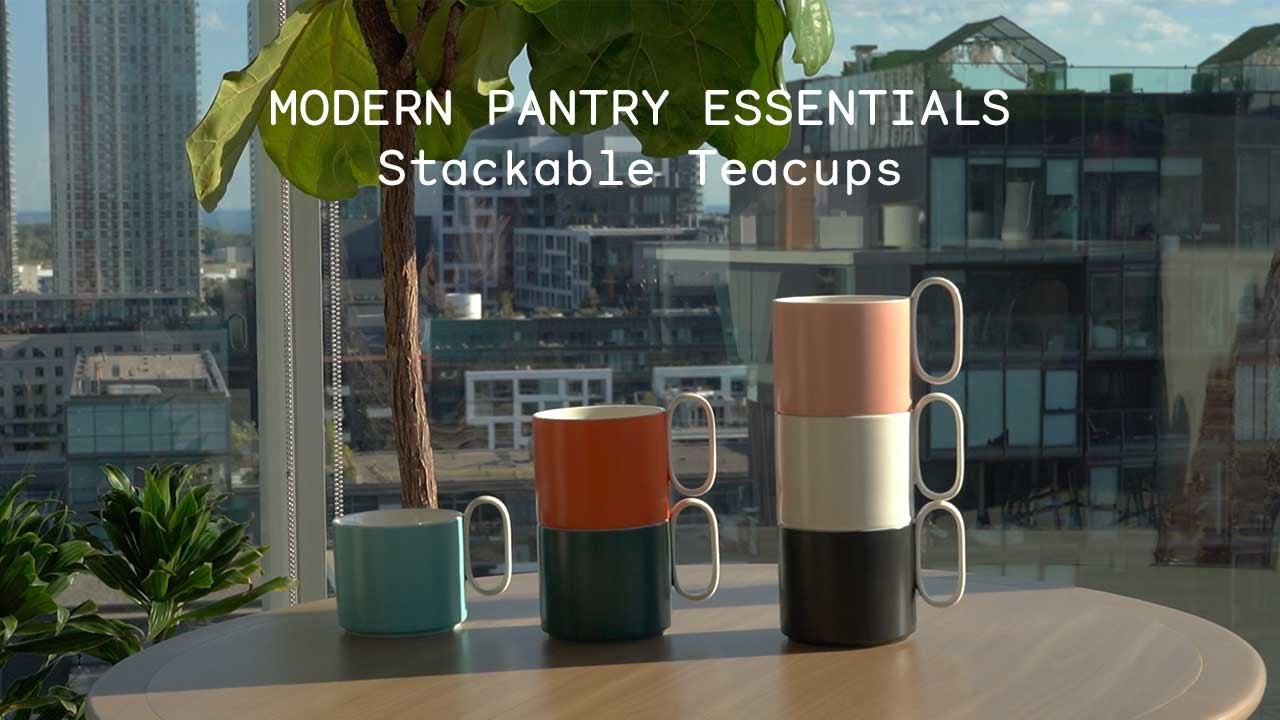 Modern Tea & Coffee Mug | Firebelly Tea | Minimalist Stackable Design