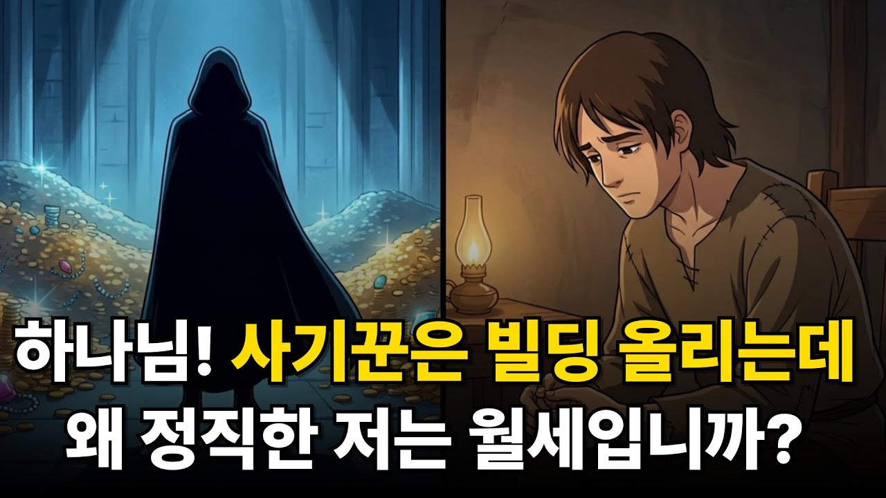 하나님, 사기꾼은 빌딩 올리는데, 왜 정직한 저는 월세입니까?