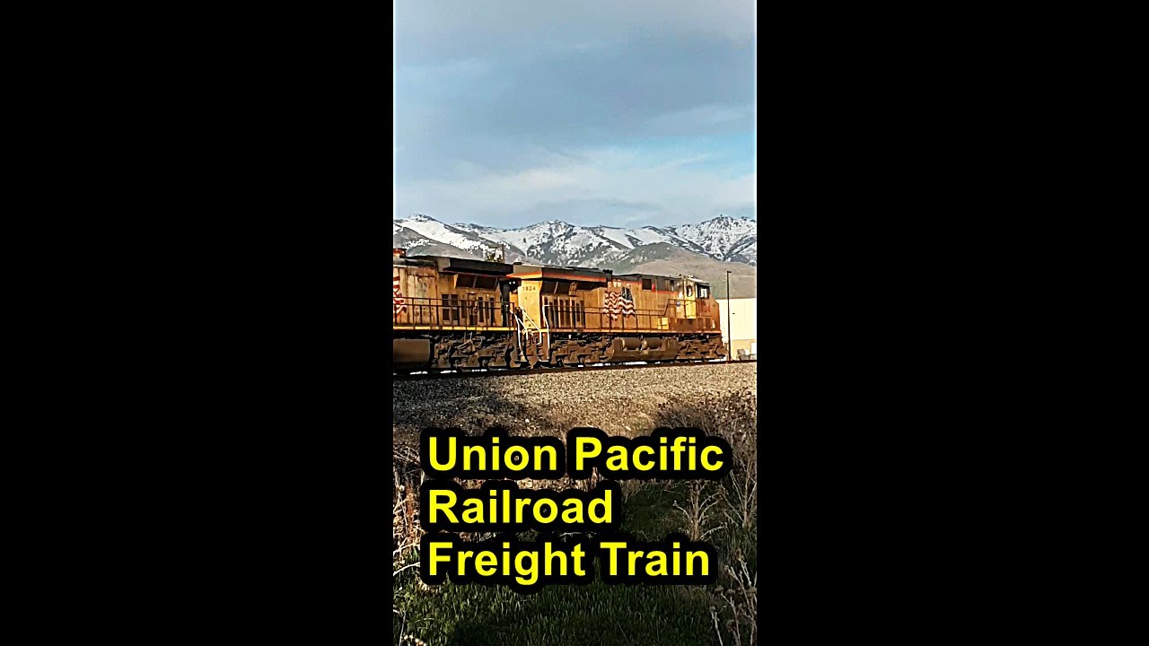 Union Pacific Railroad Freight Train Heading South West to California