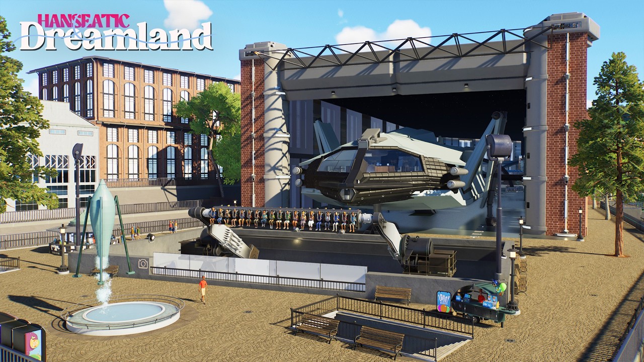 Creating a SUNKEN Flatride and a HUGE Space Shuttle in Planet Coaster 2