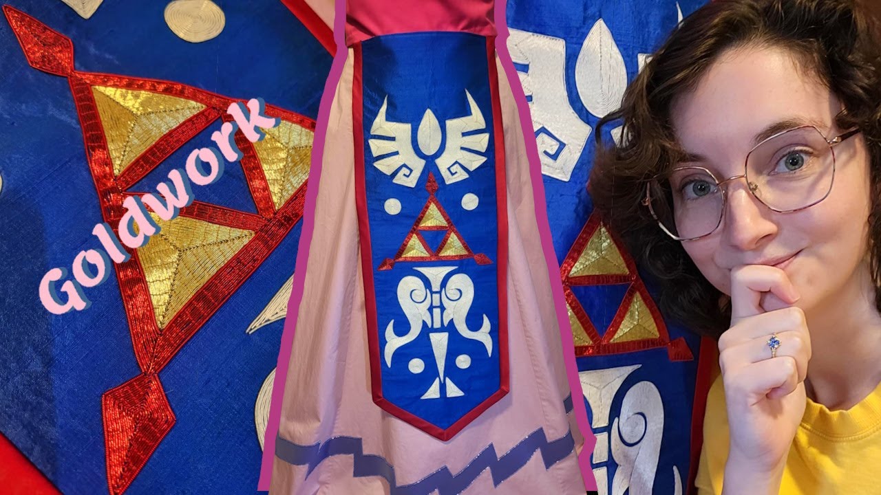 I Learnt Goldwork Embroidery for my Toon Zelda Cosplay!
