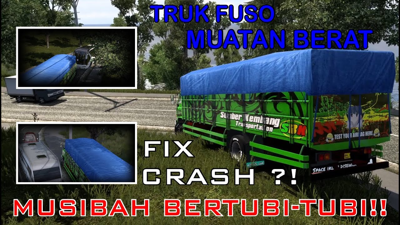 Auto Ngeri 🔥Truk Fuso Muatan Berat Celaka Bertubi-tubi⁉️