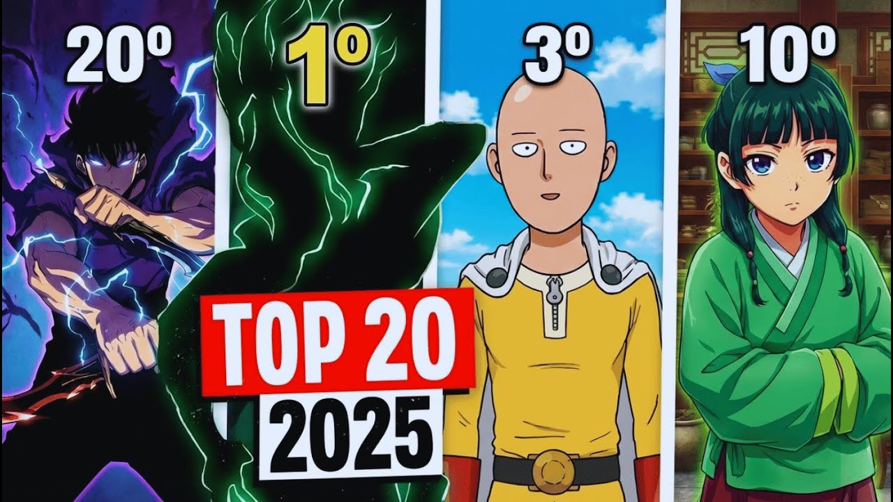 OS 20 MELHORES ANIMES DE 2025 (Ranking Oficial)👑