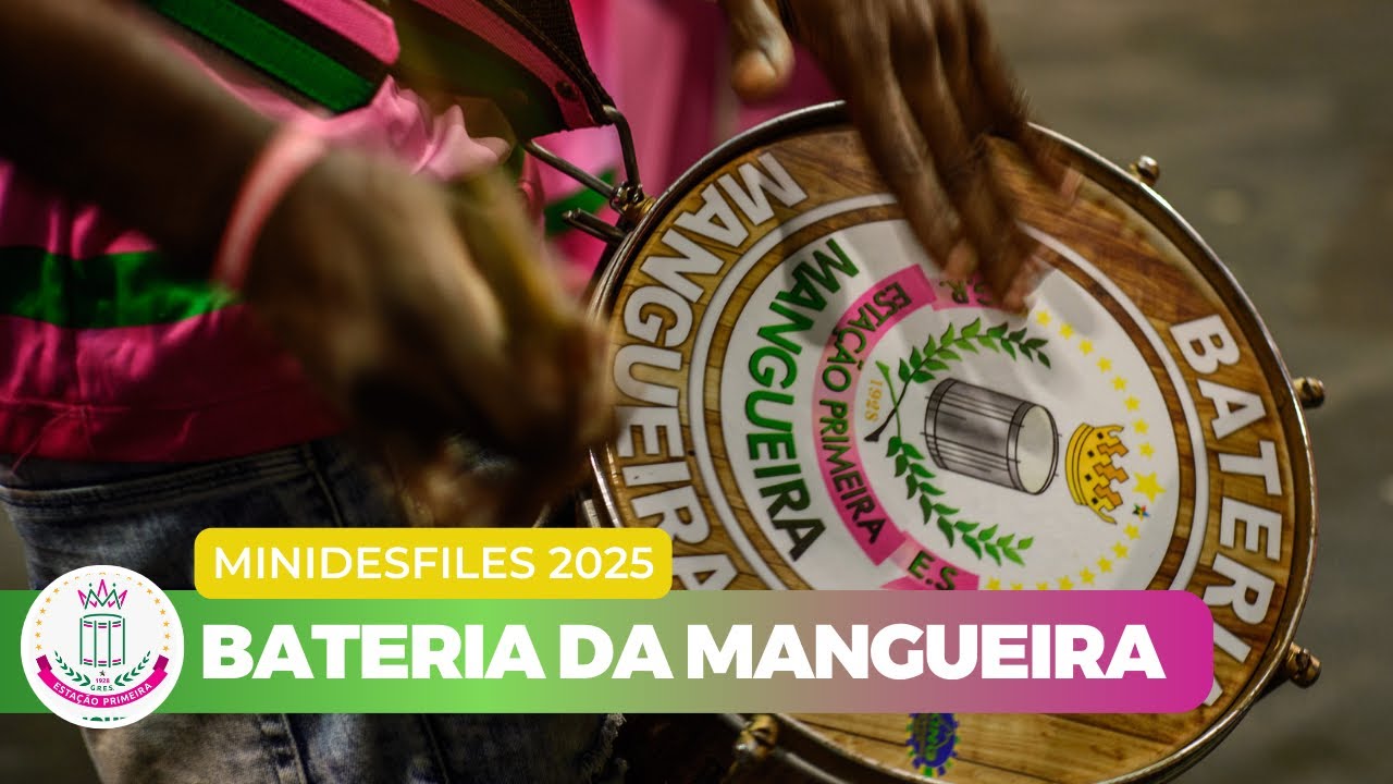 Mangueira 2025 Ao Vivo | Minidesfiles | Marquinho Art Samba, Dowglas Diniz e Bateria