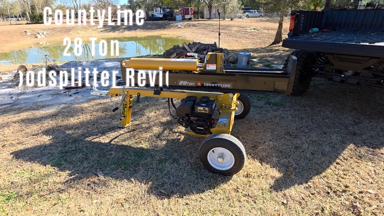 Countyline 28 ton wood splitter review#woodsplitting#Countyline#Tractorsupply