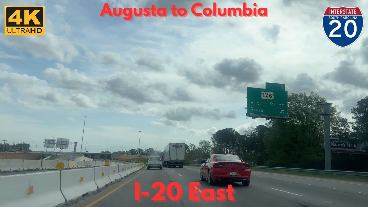 I-20 East (SC), North Augusta to Elgin, Exit 1 to Exit 82 [4K]