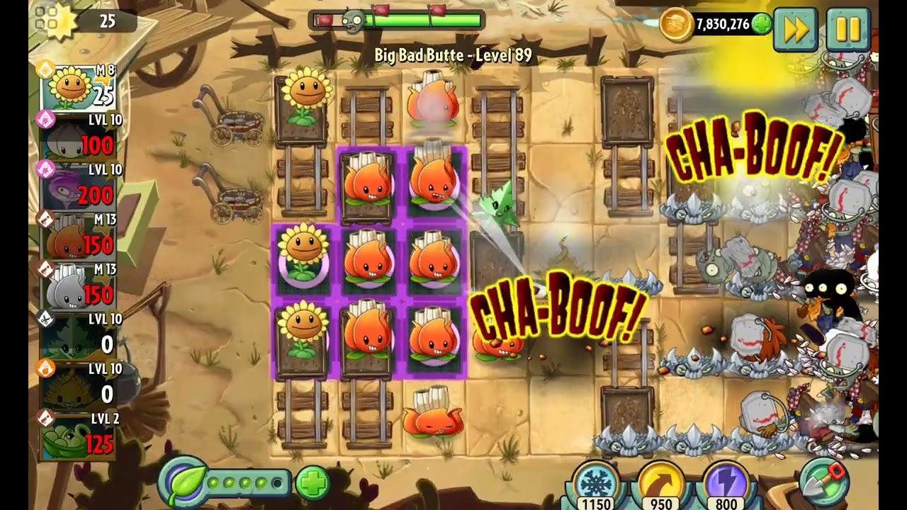 Plants Vs Zombies 2: Big Bad buttle nivel 89 #zombies #games #plantsvszombies #pvz #jump