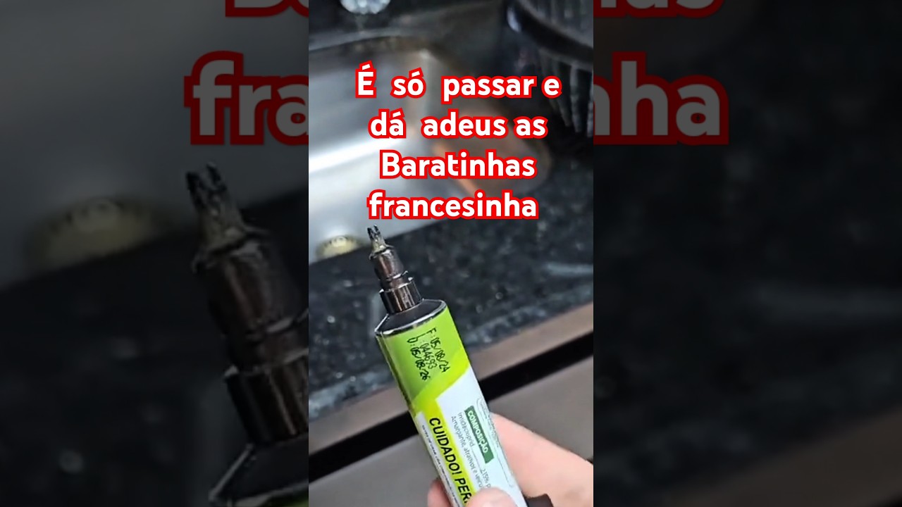 como eliminar as baratinhas francesinha rapidamente!!