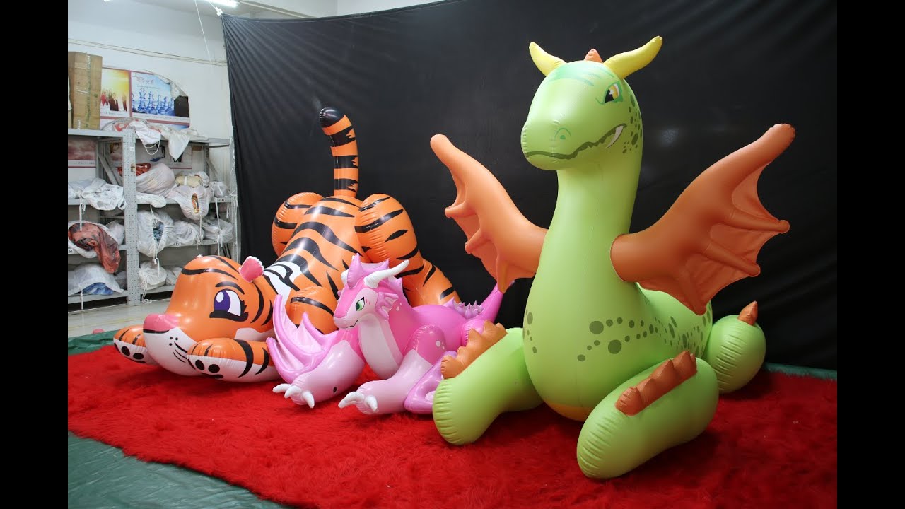 Hongyi custom design inflatable dragon pool toy
