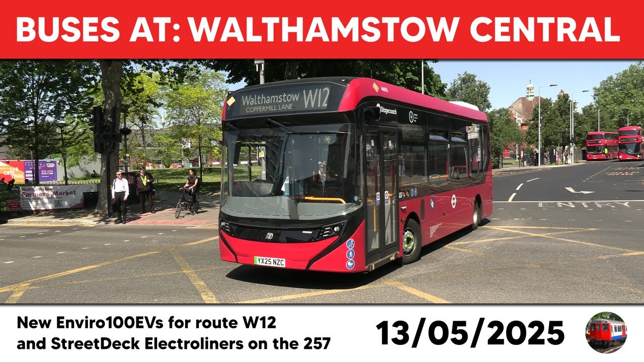 London buses at Walthamstow Central 13/05/2025