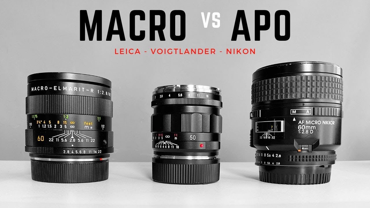🔴 APO vs MACRO - What's Better?  |  Leica Elmarit-R 60mm, Nikon 60mm Micro, Voigtlander 50mm APO