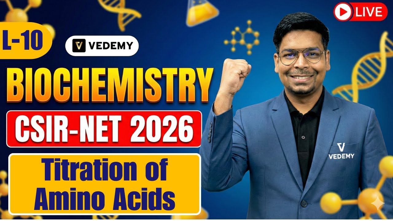 CSIR-UGC-NET 2026 | L10 | Biochemistry | Titration of Amino Acids | Unit 1 | Dr. Virendra Singh |