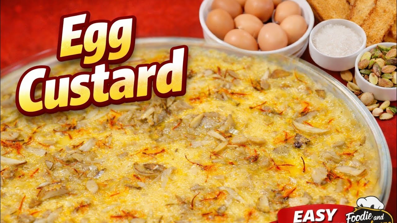 Egg Custard | Egg Custard with Toast | Creamy Homemade Egg Custard | Restaurant Style Egg Custard