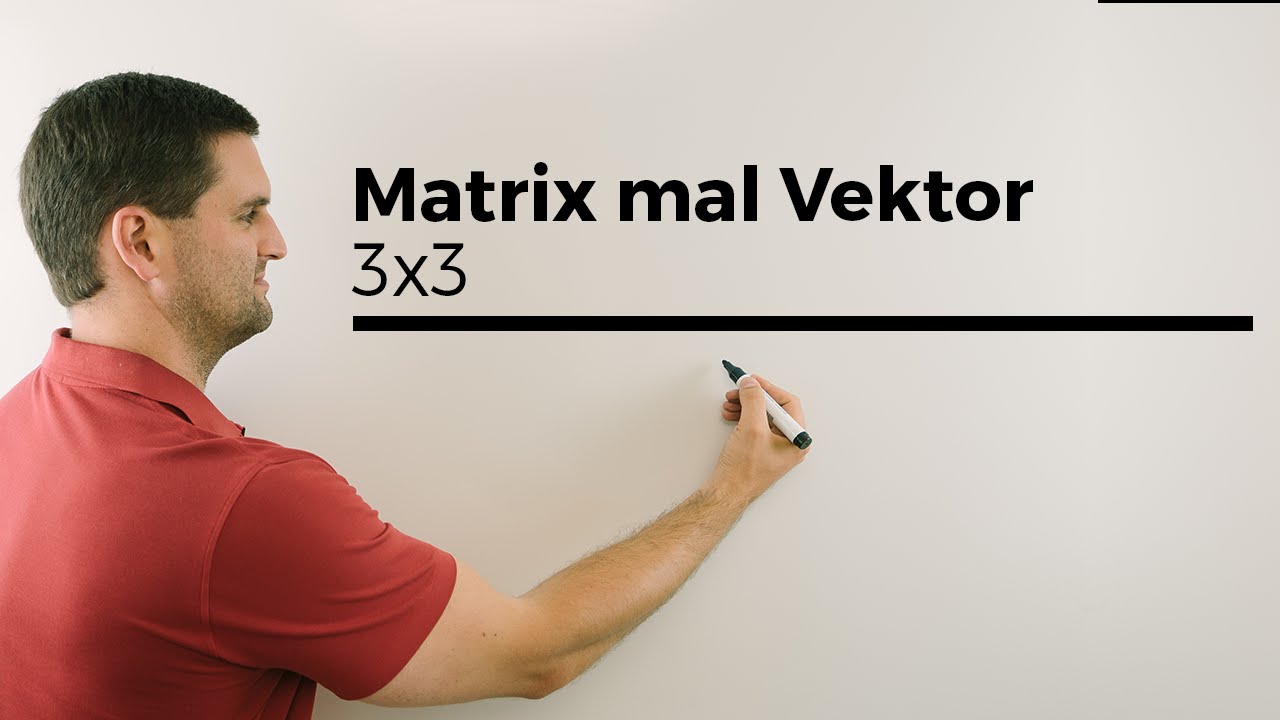 Matrix mal Matrix 3X3 mit Taschenrechner, Casio-fx, Mathenachhilfe online, Mathevideos