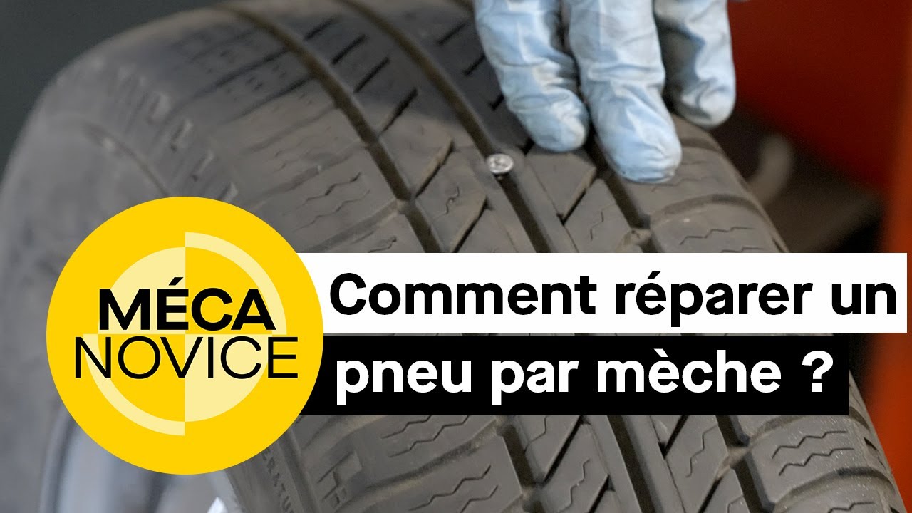 Comment r&eacute;parer un pneu par m&egrave;che ?