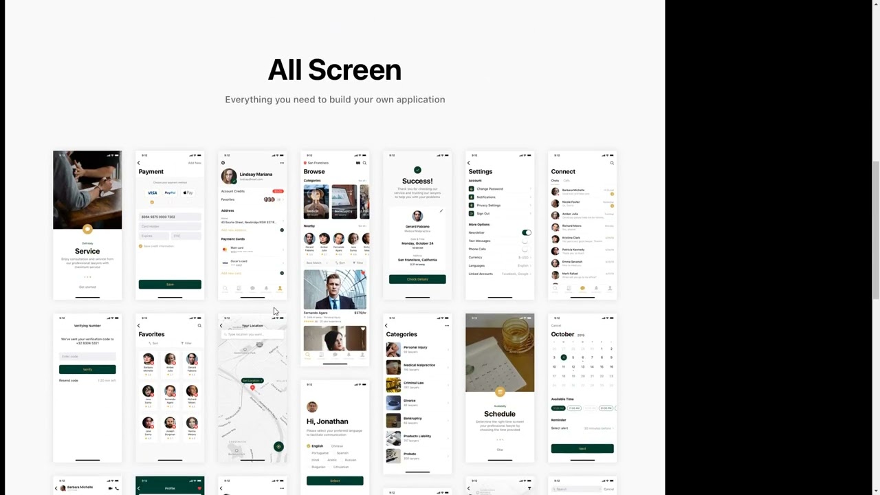 Lawyar - PSD Template Lawyer and Attorney App ux lawyer