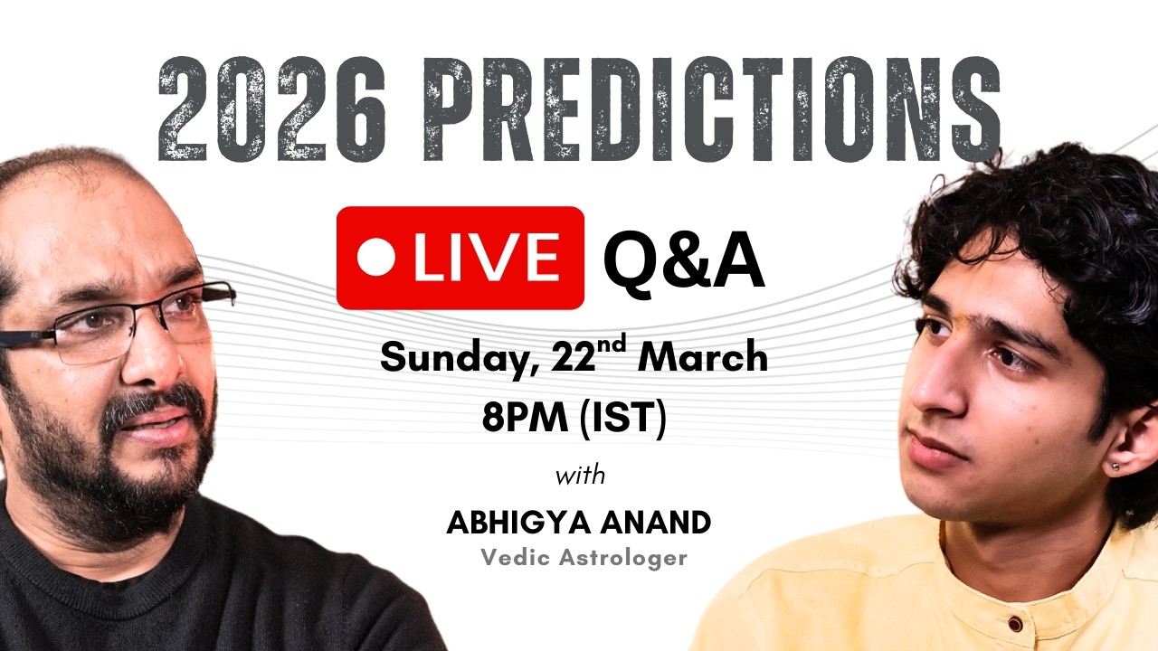 Live Q&A Session with Abhigya Anand-  
