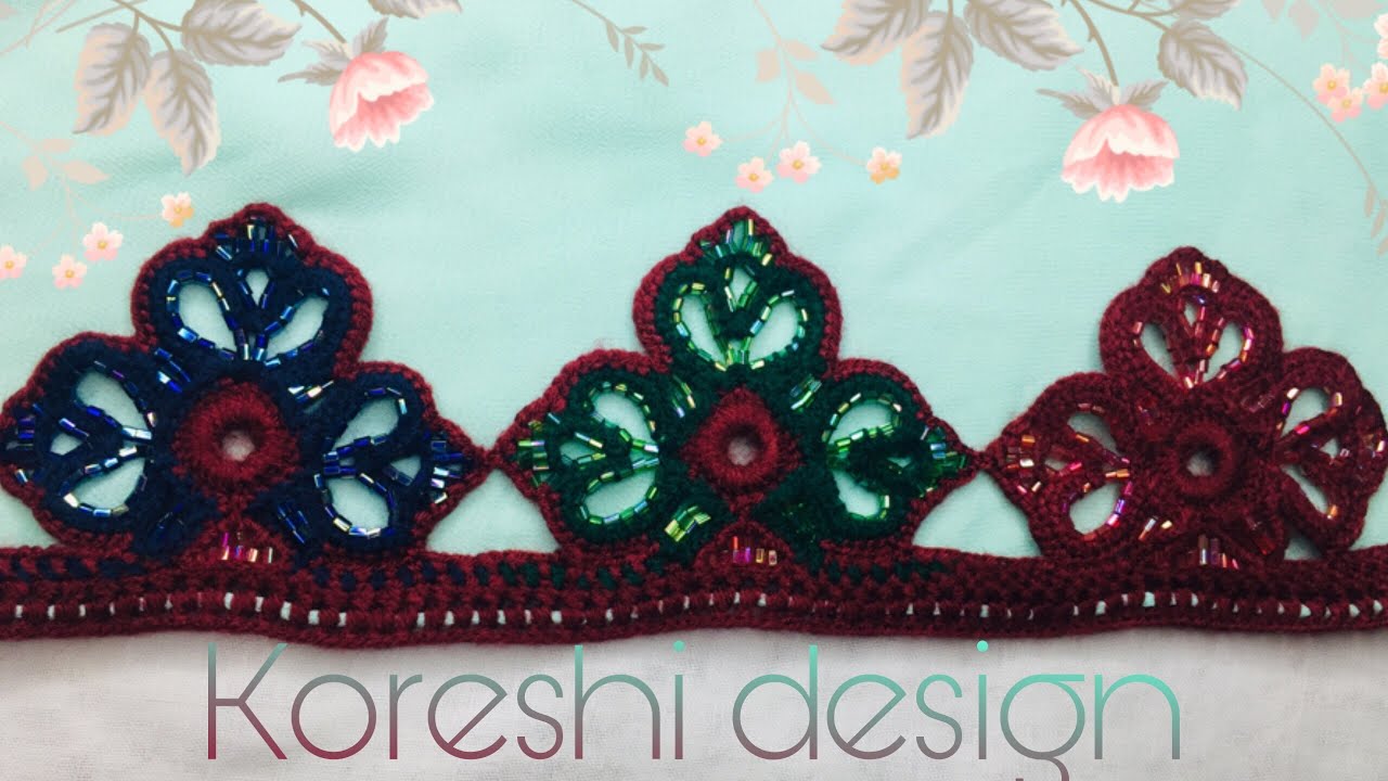 How to make easy pattern koreyashi \ Crochet design / Balochi koreshi
